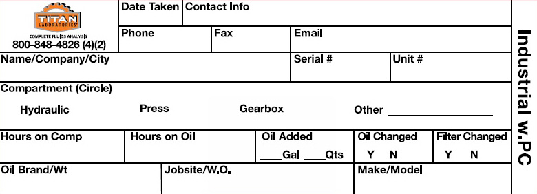 Industrial Testing Program label